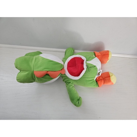 Large 20" Yoshi Plush Super Mario Green Orange Feet‎ Franco 2016 Stuffed Toy - Picture 4 of 7